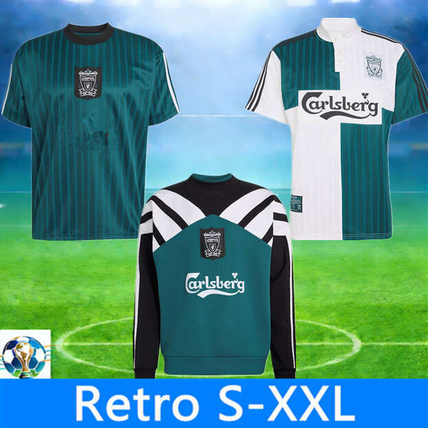 liverpool 26 27 kit soccer jerseys New Reproduction 1996/97 Retro LFC football shirts S-4XL