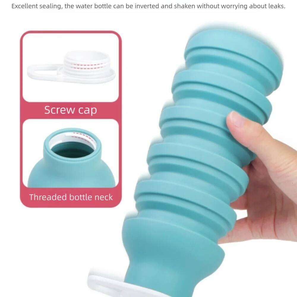 Large-capacity Collapsible Sport Retractable 200-600ML Sports Water Bottle Reuseable Portable Foldable Drinking Cup Gym Z260314