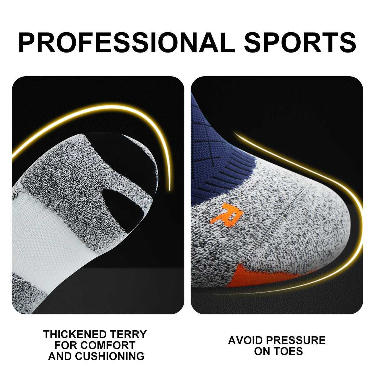 WRELS Men Coolmax Sports Socks Riding Cycling Basketball Running Sport Sock Summer Hiking Tennis Ski Man Women Bike Bicycle Slip D260313