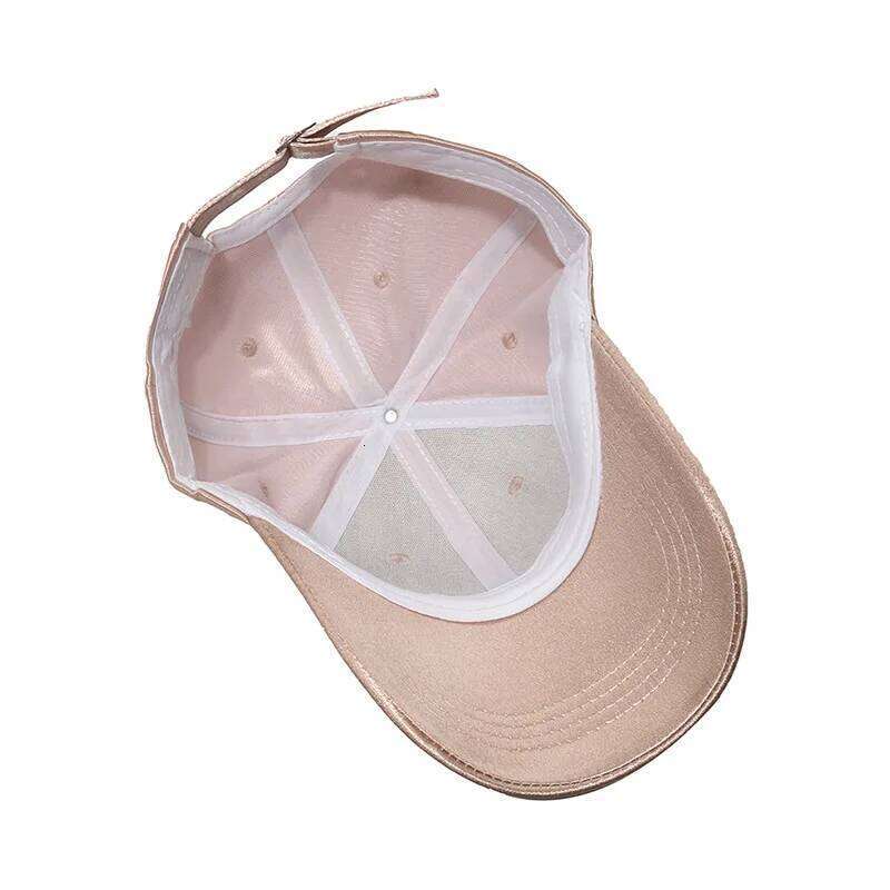 Women's Summer Solid Baseball Cap Sun Protection Silk Satin Cool Visor Snapaback Hats Female Casual Outdoor Caps Z260313