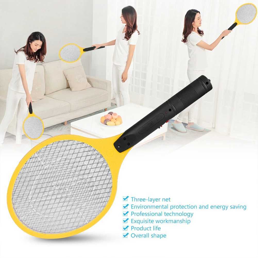 Cordless Rechargeable Electric Fly Mosquito Swatter Bug Zapper Racket Insects Killer Electric Fly Swatter Electric Bug Swatter H260313