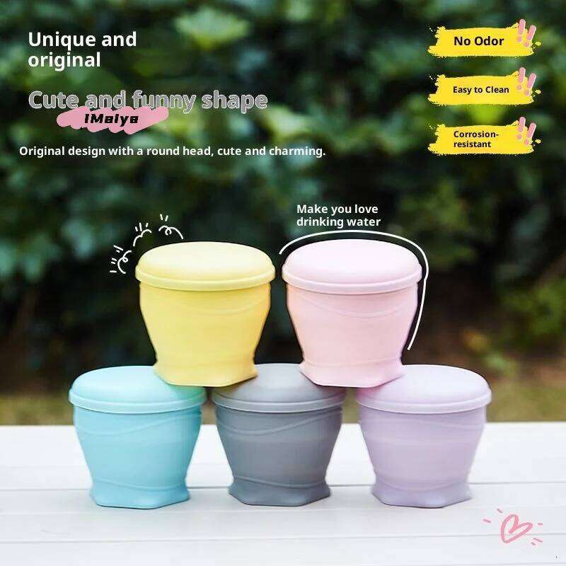 Heat Resistant Folding Silicone Mug Soft Rubber Drinking Cup for Travel Camping - Portable Water Cups Z260314