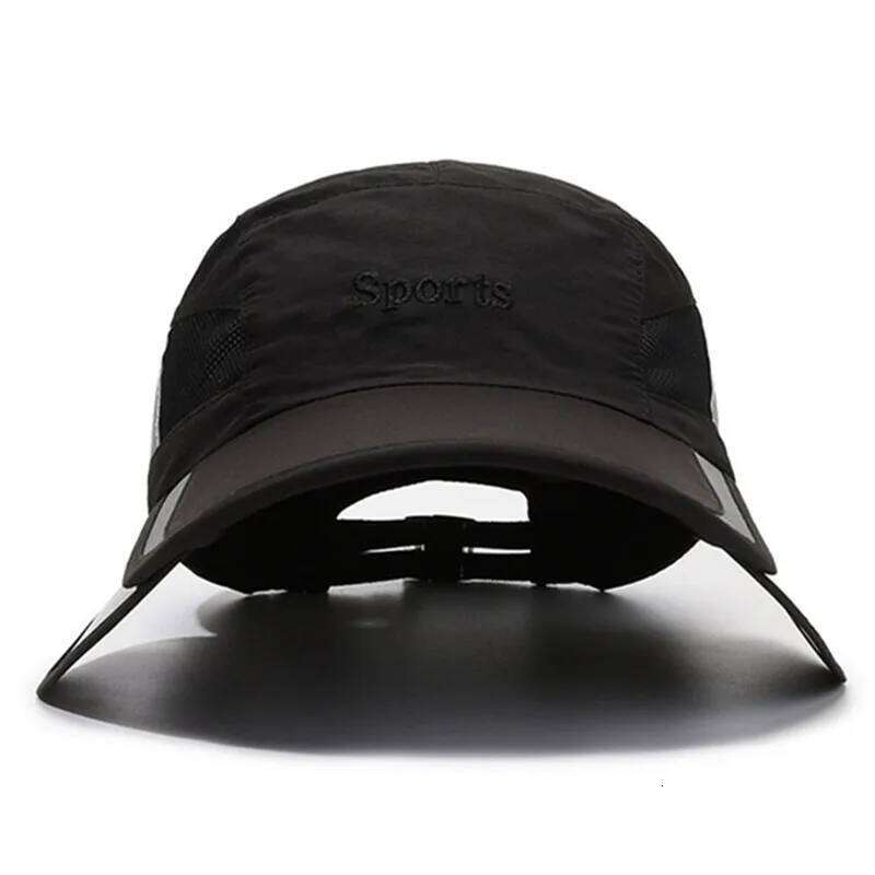2025 New Summer Retractable Sun Visor Mesh Hats For Men Women Breathable Baseball Caps Men's Sunscreen Fishing Cap Z260313