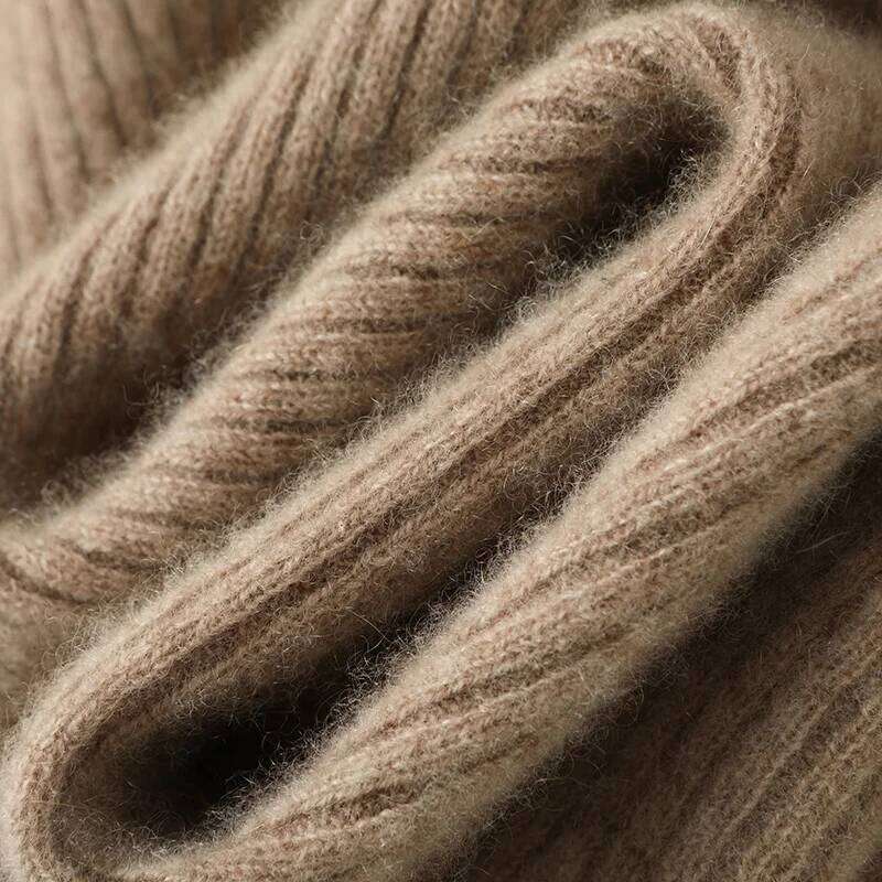 New 100% Merino Wool Knitted Hot Selling in Autumn and Winter Slimming Long Women's Dress Z260314