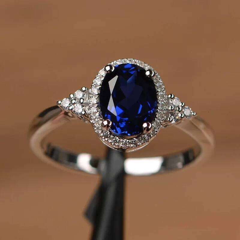 Hot Selling Silver plated Rings for Women Ruby Emerald Sapphire Jewelry Wedding Engagement Ring Wholesale H260312