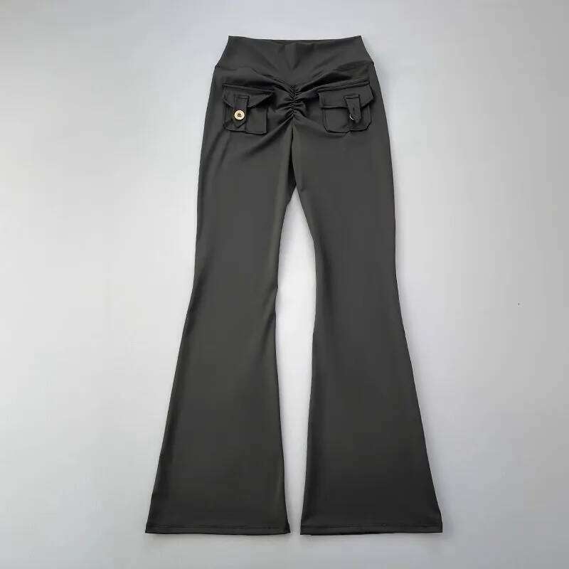 New pocket micro horn for hip lifting fitness dance quick drying exercise training yoga pants