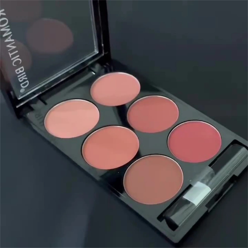 6-color blush and contouring all-in-one palette pearlescent matte powder makeup palette glitter highlighter brighten palette 260305