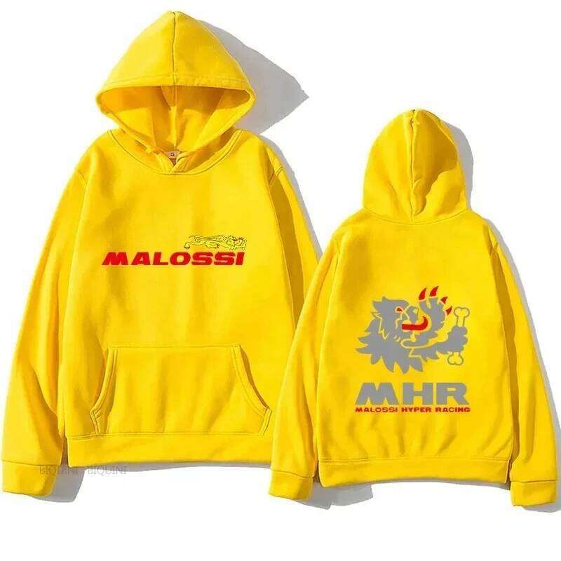 2025 Autumn/Winter Malossi Printed Hoodie and Women's Retro Street Wear Hip Hop Style Fashion Men's Casual Sweatshirt Z260314