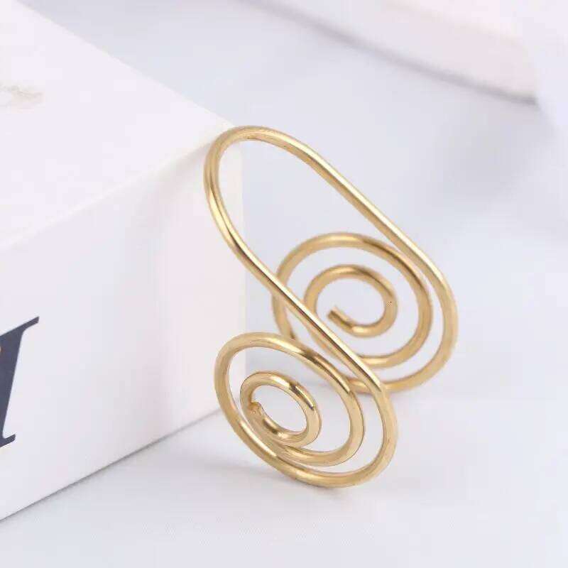 Adjustable Metal Portable Jewelry Accessories Palm Handmade Reiki Energy Spiral Hand Ring Gift H260312
