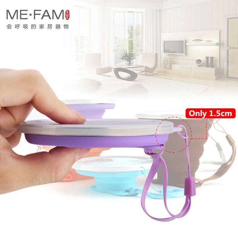 270ml Silicone Collapsible Folding Camping With Seal Lid Set of 4pc Drinking Mug Outdoor Travel Sport Portable Water Cup Z260313