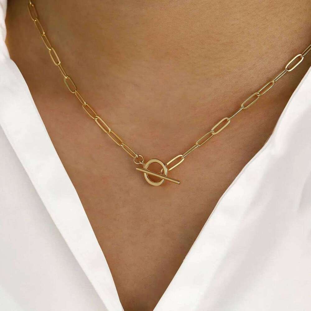 Choker women's stainless steel necklace fashionable and versatile jewelry gift 2025 women trend H260312