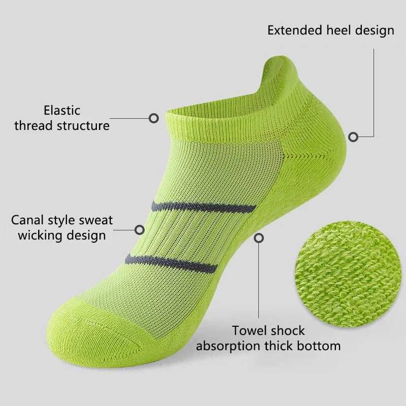 Men Women Running Socks Basketball Breathable Anti Slip Sport Cycling Walking Women Outdoor Sock Cotton Athletic No Sweat Sock D260313