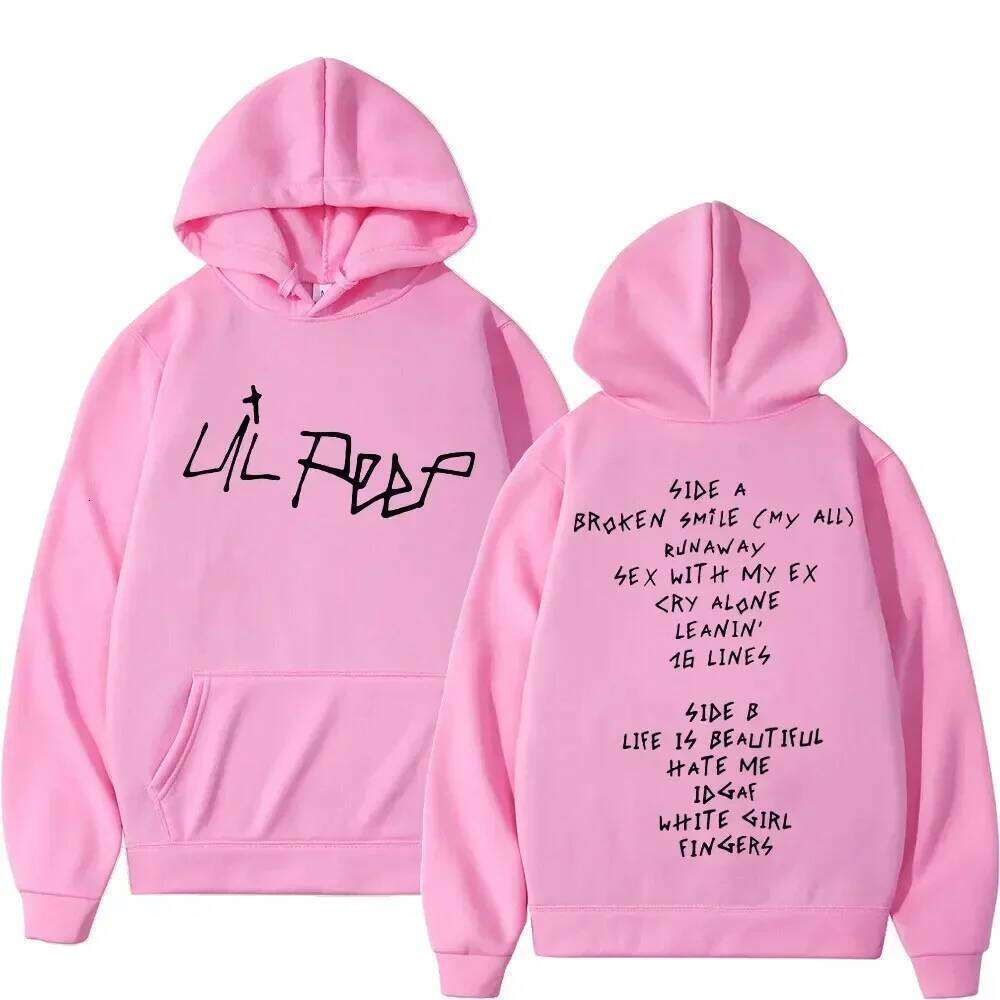 Pop rapper Lil Peep prints fashionable pullover, casual hip-hop men women, warm hoodie for autumn and winter Z260314