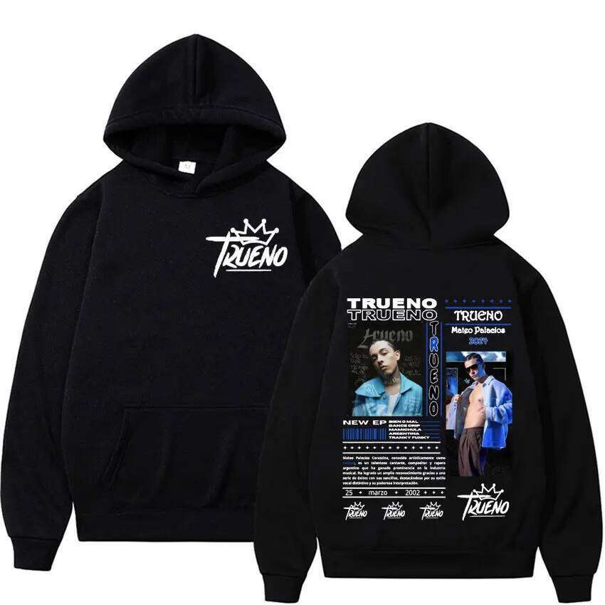 Rapper Trueno Album Cover Hoodie Male Harajuku Hip Hop Punk Rock Hoodies Men Women High Quality Fashion Casual Fleece Sweatshirt Z260314