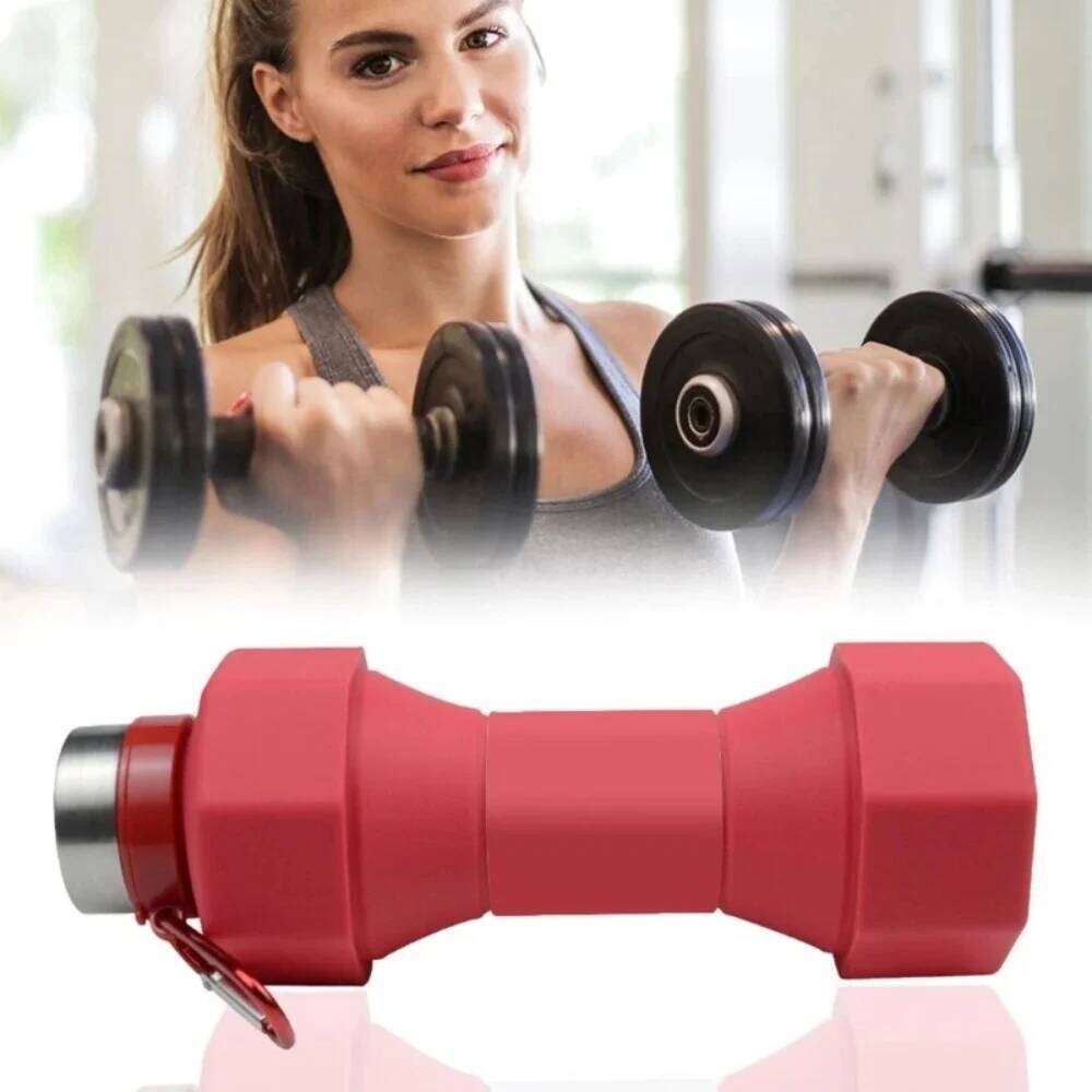 650ml Fitness Water Bottle Reusable Cup Portable Travel Accessory Foldable Sports Gear Suitable for Cycling, Running, Fit Z260314