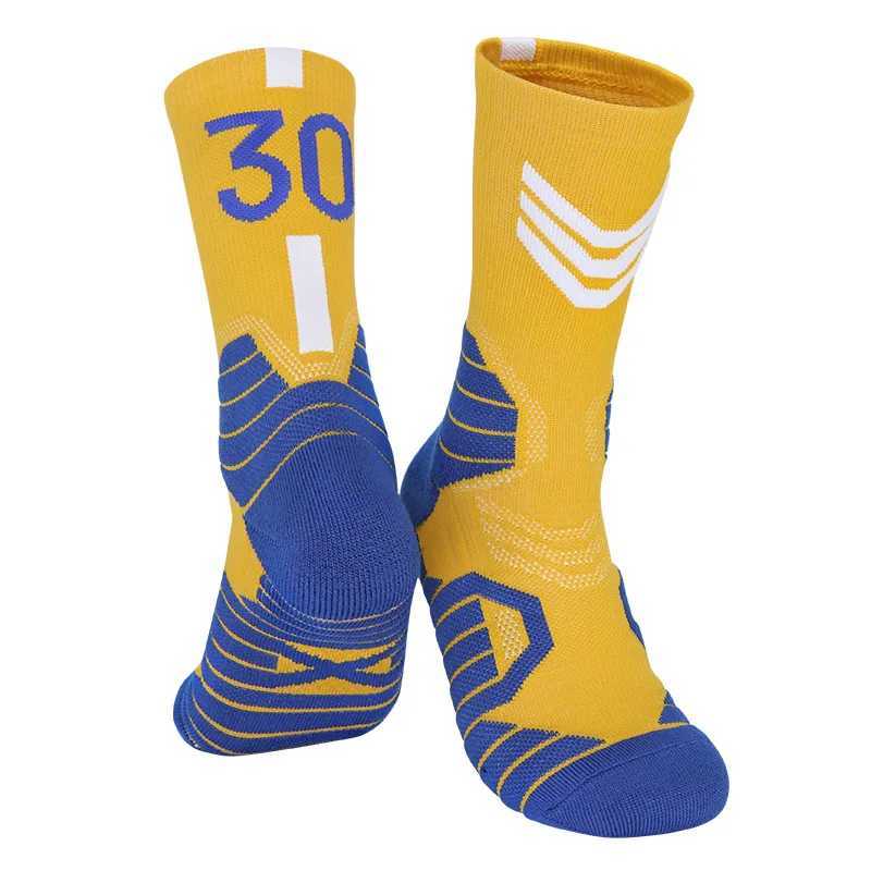 Number Basketball Socks Non-Silp Men Professional Sports Socks Middle Thickened Towel Bottom Child Team Match baloncesto Socks D260313