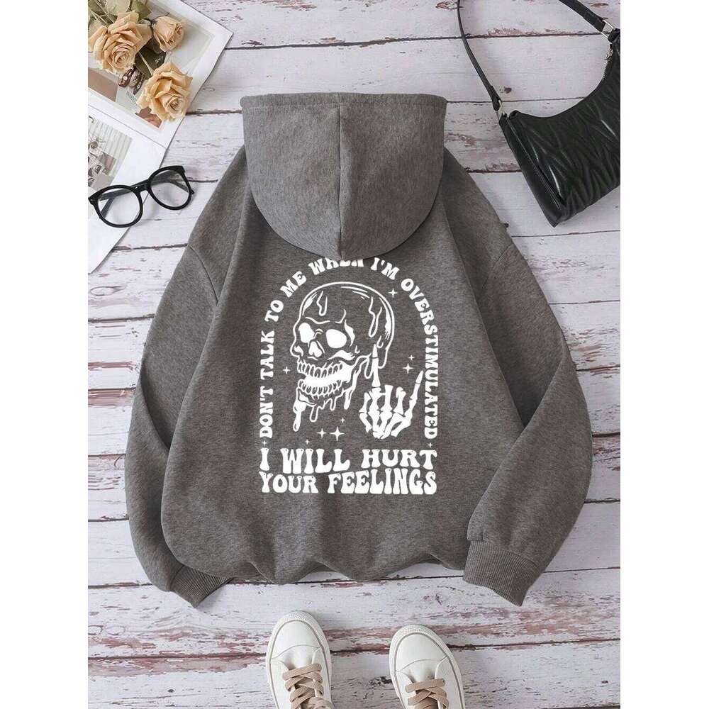 I Will Hurt Your Feelings Funny Letter Graphic Hoody Men Women Casual Street Sweatshirt Hip Hop Fleece Hoodie Pullover Clothing Z260314