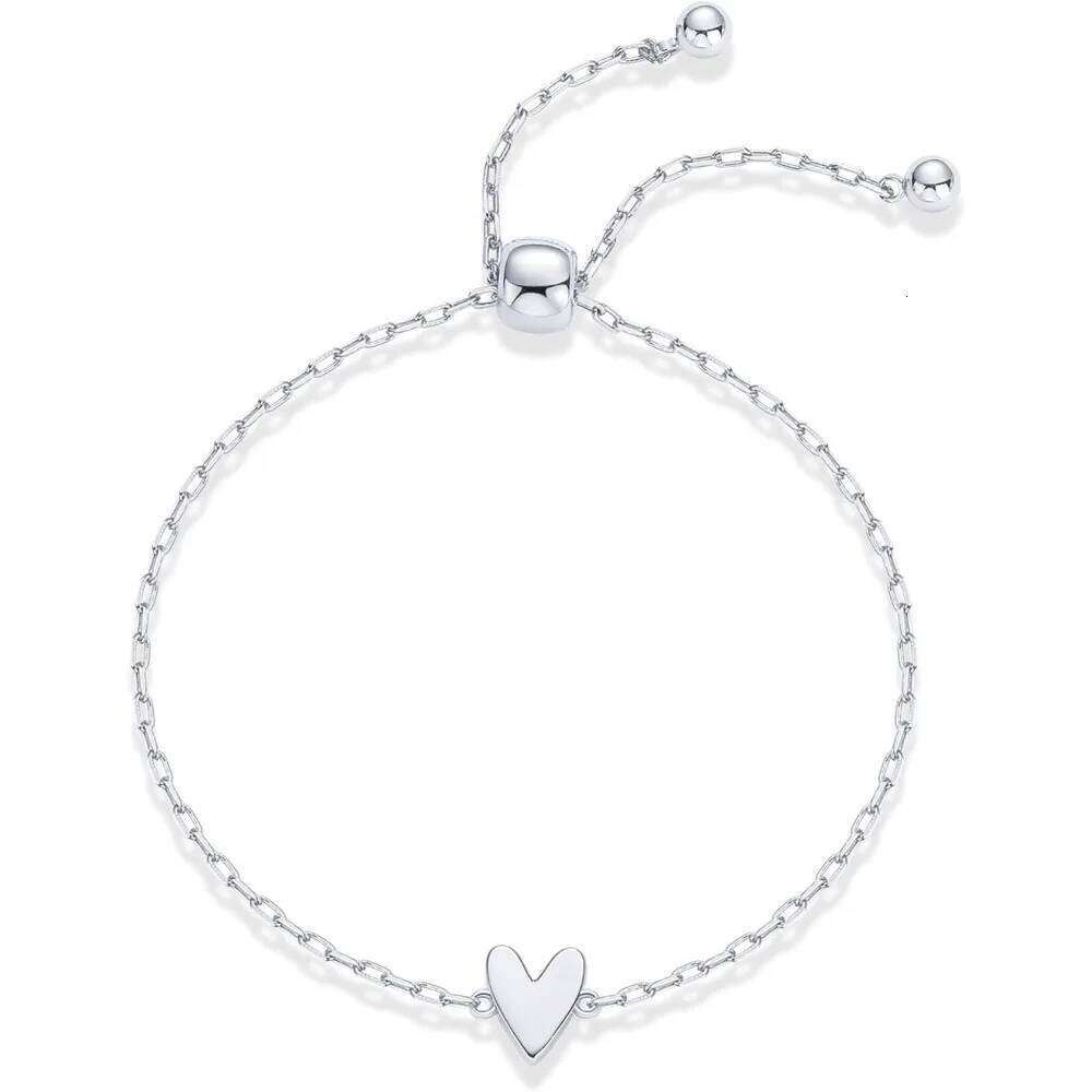 2pcs Set Simple Cute Stainless Steel Hollowed-out Heart-shaped Adjustable Bracelet for Women Love Friendship Jewelry Sets Gifts Z260313