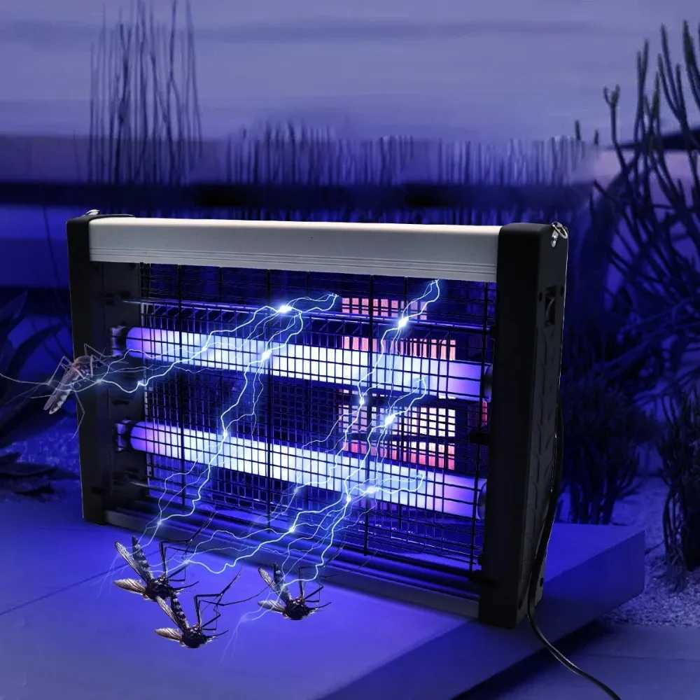 Wall-Mounted UV Mosquito Killer Lamp Rechargeable Electric Shock Insect Killer for Indoor Outdoor Noiseless Pest Control H260313