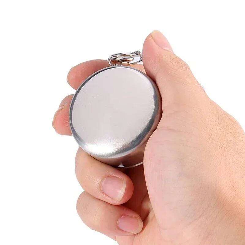 Stainless Steel Retractable Outdoor Travel Toiletry Portable Creative Compression Mini Handy Folding Cup Z260314