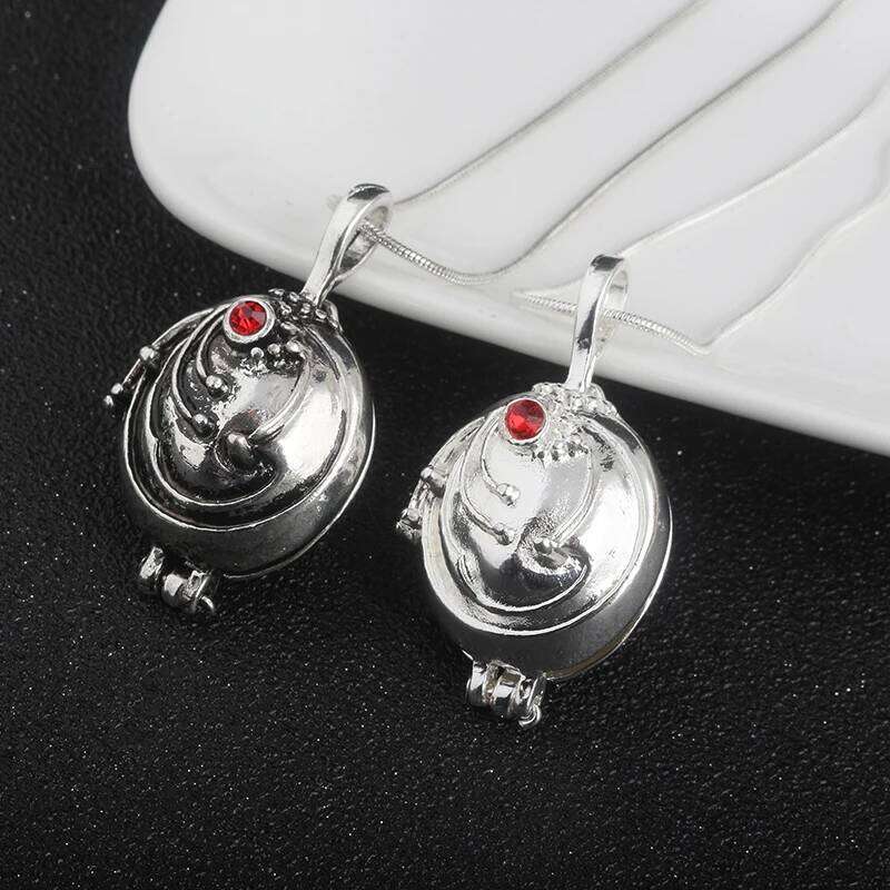Can Open Vampire Diaries Necklaces Elena Gilbert Opening Vervain Locket Pendant Necklace for Women Men Jewelry H260312