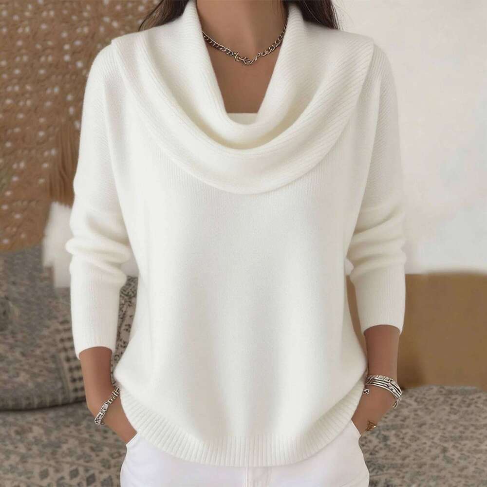 Autumn Women's Knitted Sweater Oversize Chic O Collar Pullover Soft Winter Warm Vintage Red Sweaters For Women 2025 Tops Z260314