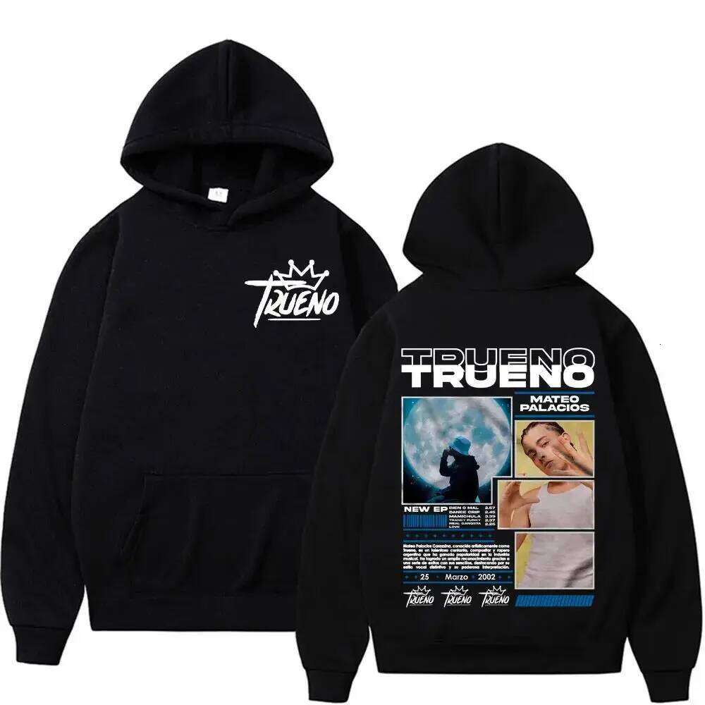 Hip Hop Tops Rapper Trueno Album Cover Hoodie Harajuku Punk Rock Hoodies High Quality Fashion Casual Fleece Sweatshirt Unisex Z260314