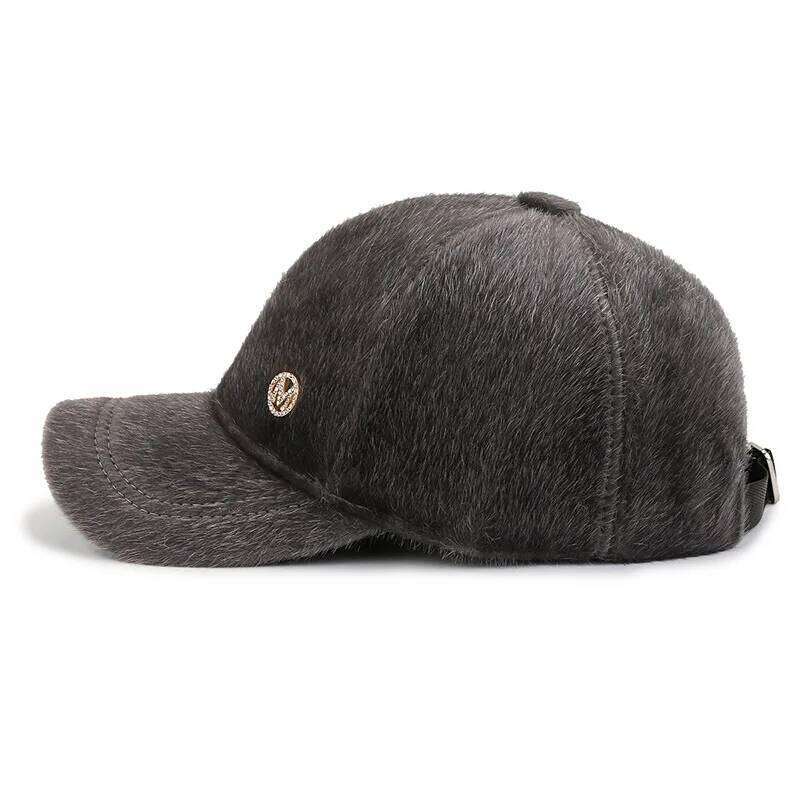 FS Gray Purple Warm Plush Winter Baseball Caps For Men Luxury Brand Women Hats Outdoor Windproof Golf Hat Casquettes Hommes 2026 Z260314