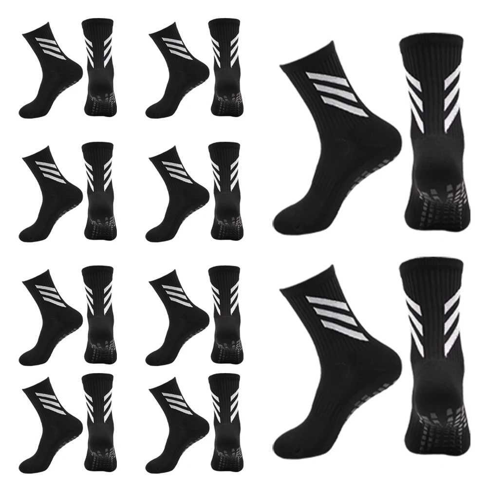 10 Pairs Football Socks Mens Sports Socks Non-slip Silicone Base Rugby Tennis Volleyball Womens Yoga Socks D260313