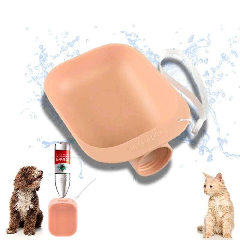 Attachment for Dogs Cats Travel Portable Dog Bottle Drinking Water Feeder Pet Supplies 26W0313
