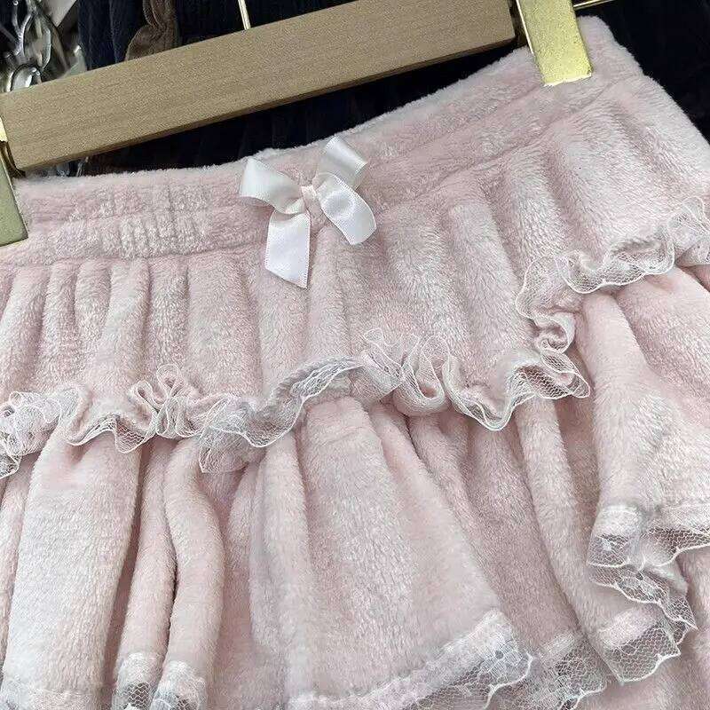 2025 Japanese Lolita Kawaii Bow Short Skirt Female Korean New Fashion Elegant Casual Cute Skirts Y2k Women Pleated Sweet Shorts Z260314