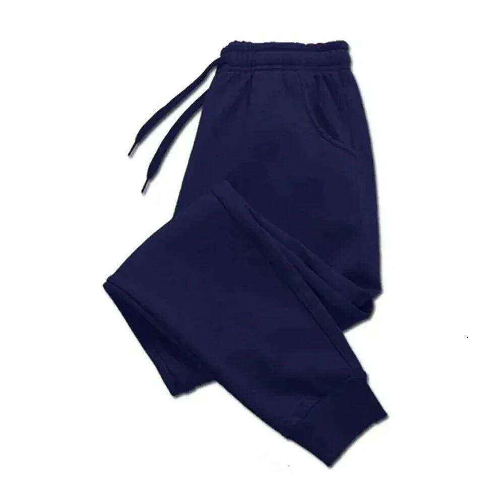 Men's Casual Autumn Winter Fleece Sweatpants Men Running Jogger Sports Gym Trousers Fashion Solid Color Workout Long Pants Z260315