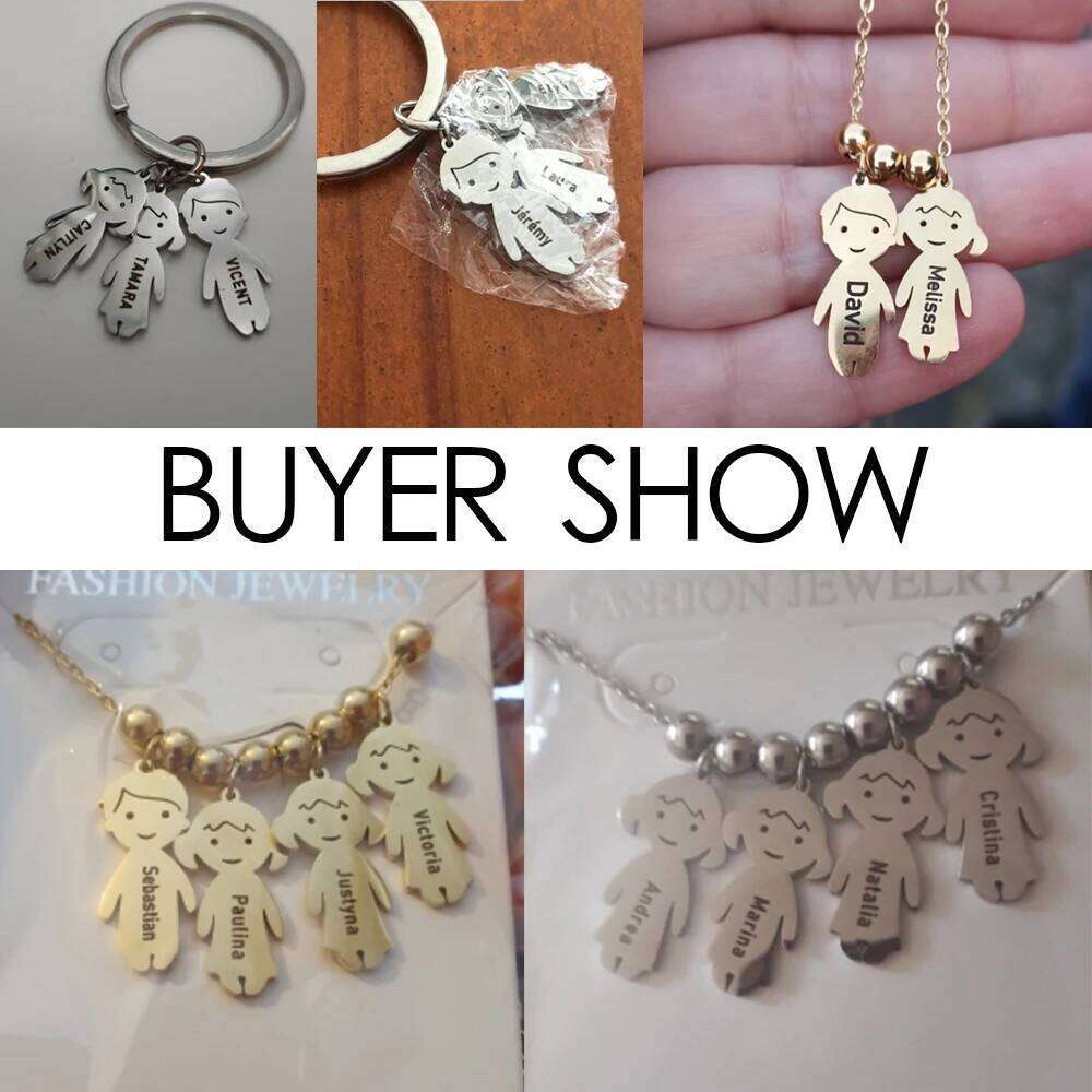 Personalized Necklace Custom Chain Name Family Gift For Women Men Couple Boy Girl Kid Dog Cat Pendant Stainless Steel Jewelry H260312