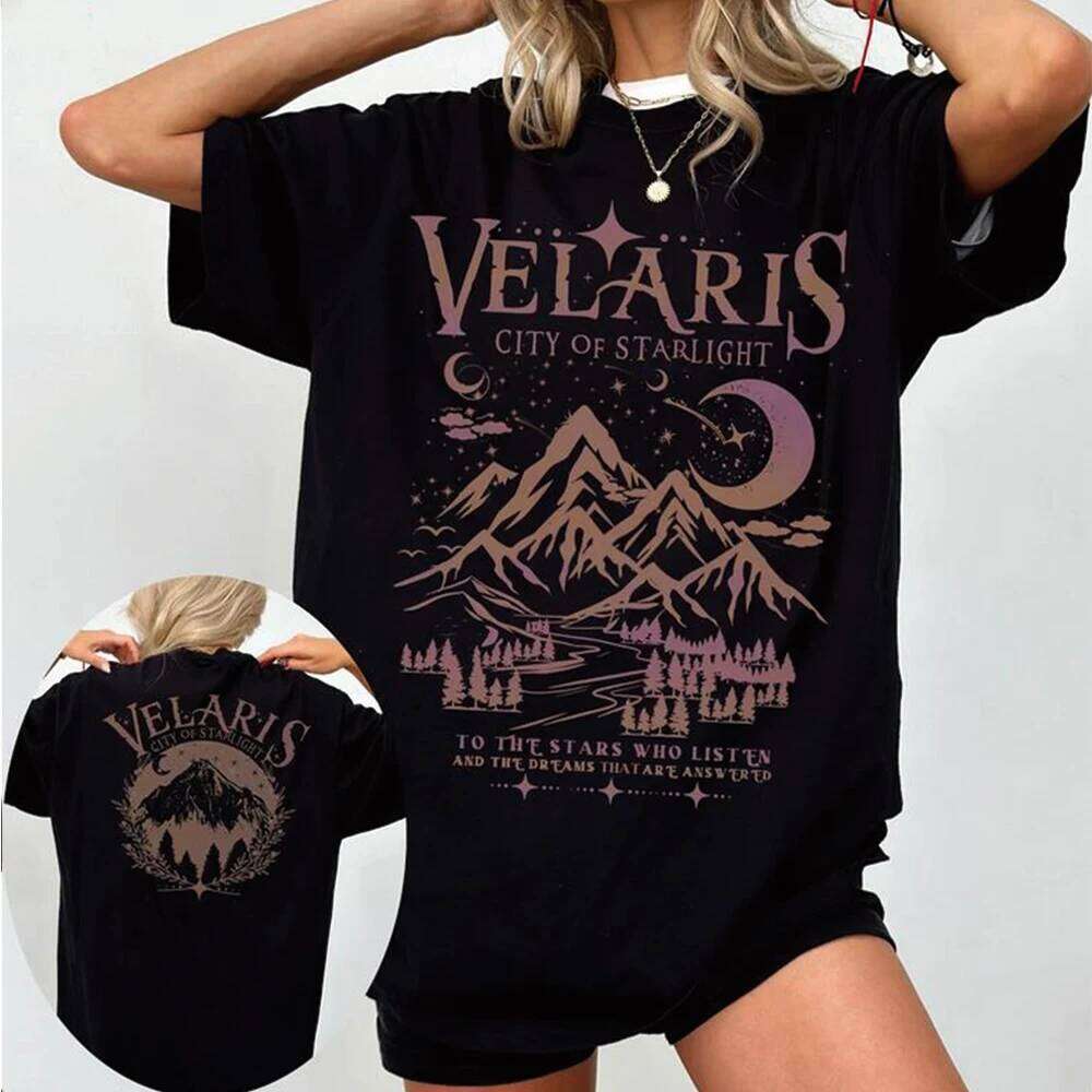 Velaris T City of Starlight ACOTAR Tshirt Night Court Shirts Rhysand Quotes Tees Sarah J Maas Apparel Bookish Gift Z260314