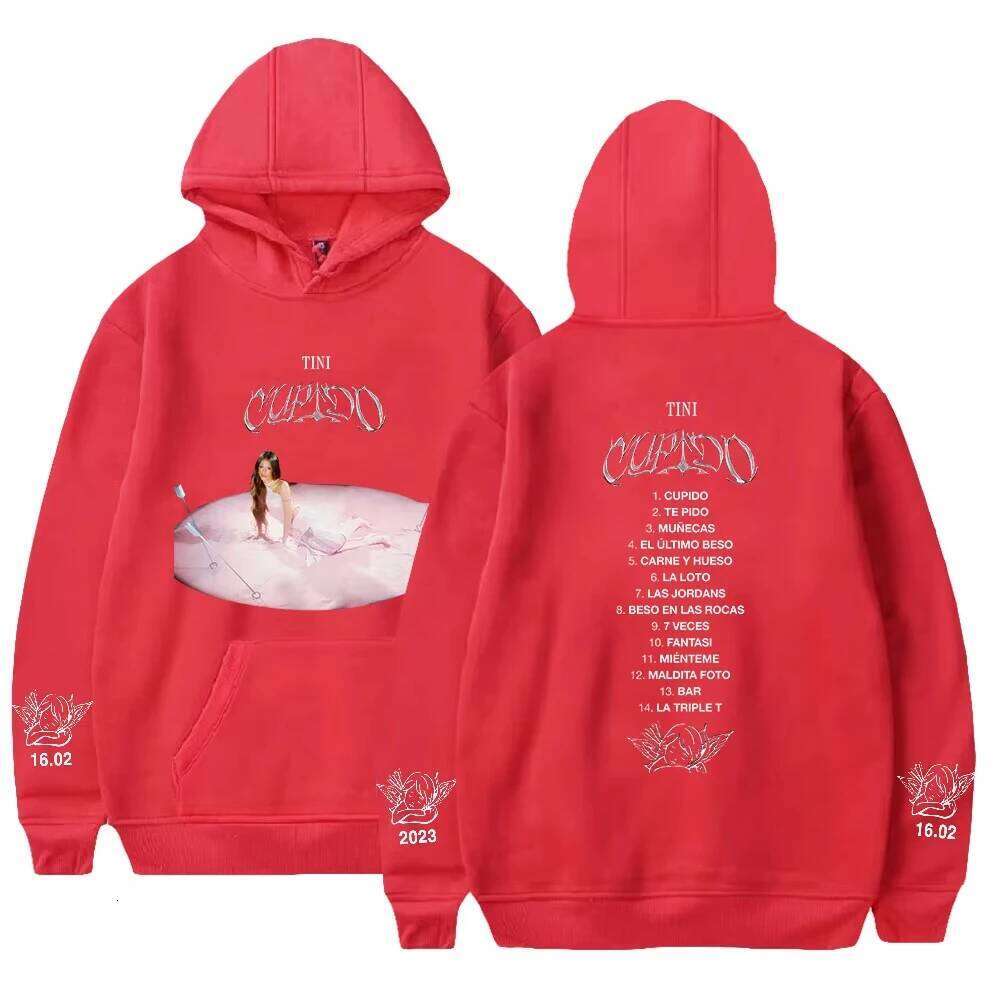 New Stoessel Hoodie Cupido Albume Merch 2023 Tini Tour Long Sleeve Streetwear Men Women Hooded Sweatshirt Fashion Clothes Z260314