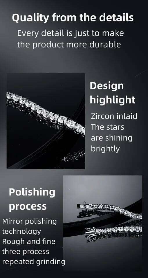 Factory price 925 silver plated 18K gold 4A grade Zircon tennis bracelet for men and women fashion personality exquisite jewelry Z260313