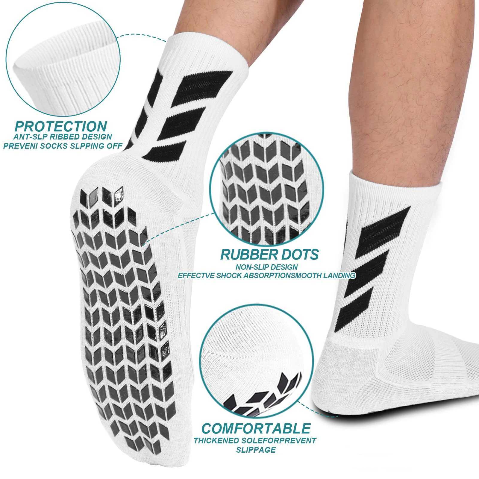 1/3 pairs of socks football socks mens anti slip hospital yoga anti slip training sports socks D260313