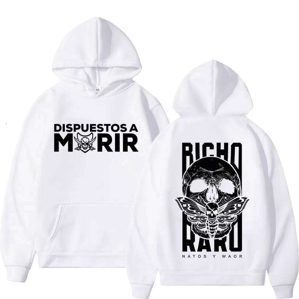 Rapper Natos Y Waor's Gothic Hip-hop Style Streetwear Hoodie Long-sleeved Harajuku Pullover for Autumn and Winter Z260314