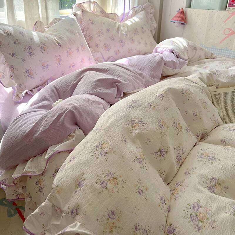 Printed Bedclothes Adults Kids Room Bedsheet Set Single/Double/Queen/King Size Bedding Home Soft Bed Linen Sets juego de cama H260312 - view 3