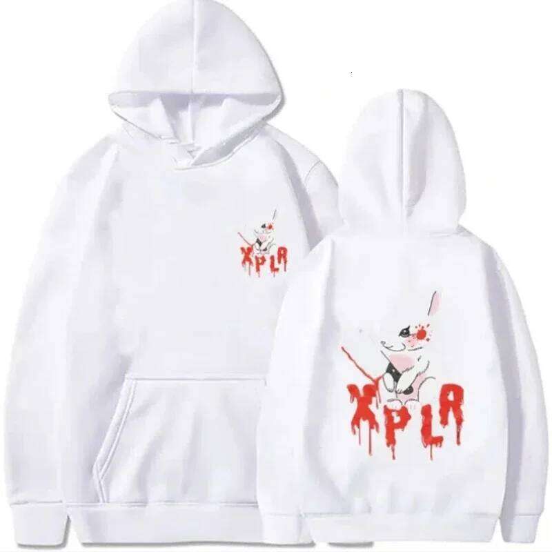 Sam Xplr Merch Colby Autumn and Winter Hoodie Men's Rabbit Pocket Sweatshirt Adult Fashion Casual Print Warm Long Sleeve Pullove Z260315
