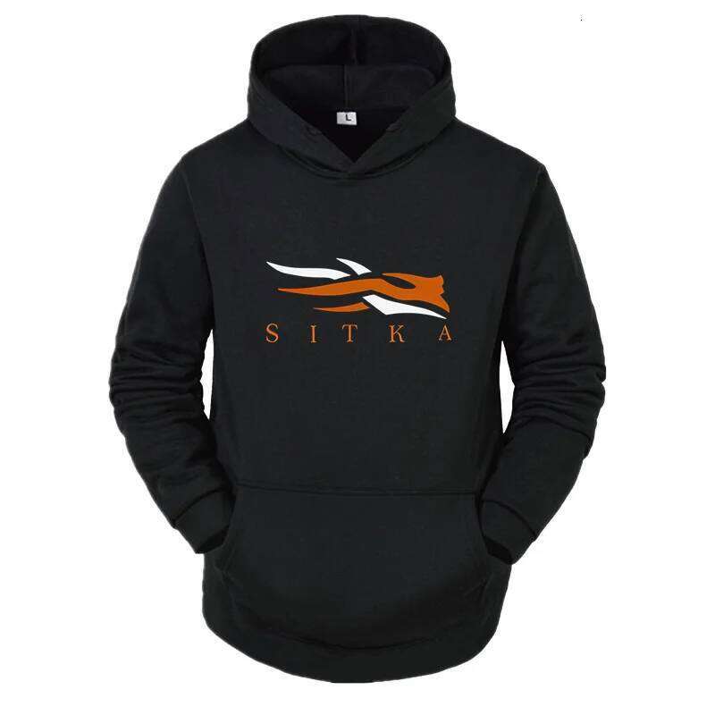 2025 New SITKA Letter Printed Fashion Men's Street Harajuku y2k Autumn/Winter Hoodie Hip Hop Warm Sports and Leisure Clothing Z260314