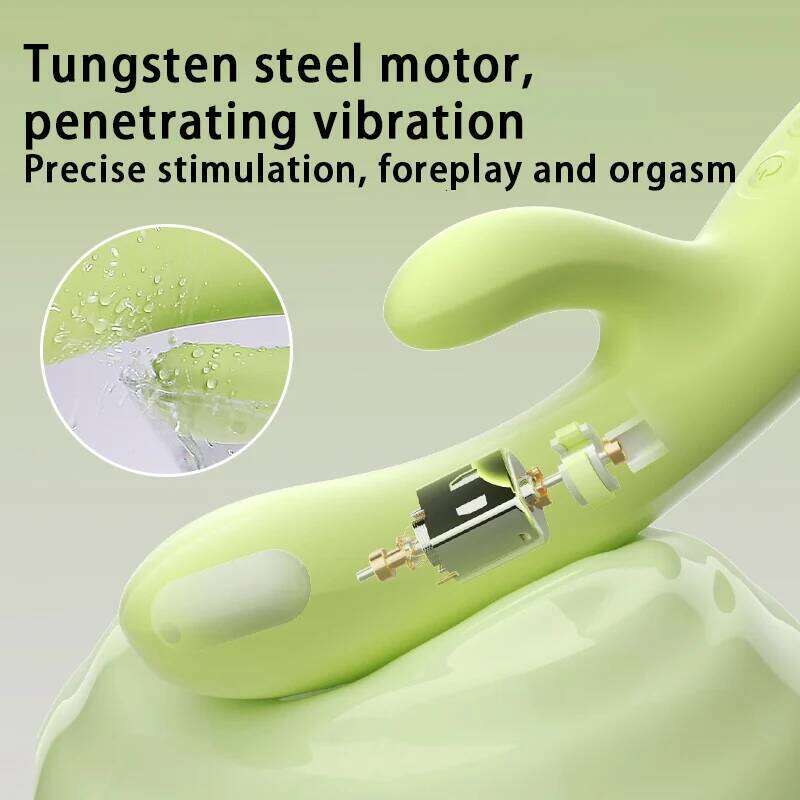 2-in-1 Female Dildo Bunny Vibrator Adult Toys Clitoral Orgasm G-Spot Stimulation Sex Store 26H0313