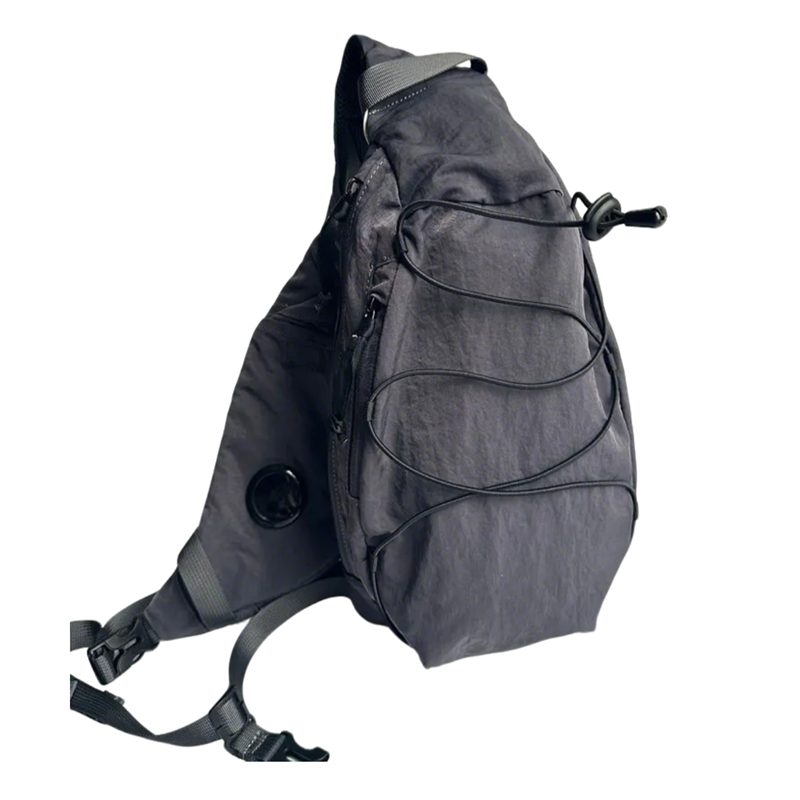 Europe Men Single Shoulder Crossbody Small Bag One Glasses Lens Outdoor Pull Rope Chest Bag Waist Bag Unisex sling Packging