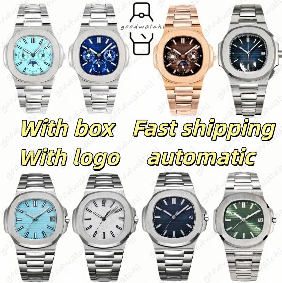 AAA 10A Designer Mens Watch Patekes Philipely Watch High Quality Men Writ Full Stainle Steel Face Watch Chronograph Automatic Moement Clock Gifts Pate Phil Watches