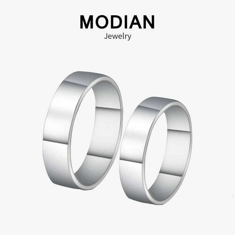 Modian Sale 925 Sterling Couple Simple Rings Classic r Finger Ring For Women & Man Wedding Silver Jewelry Bijoux H260312