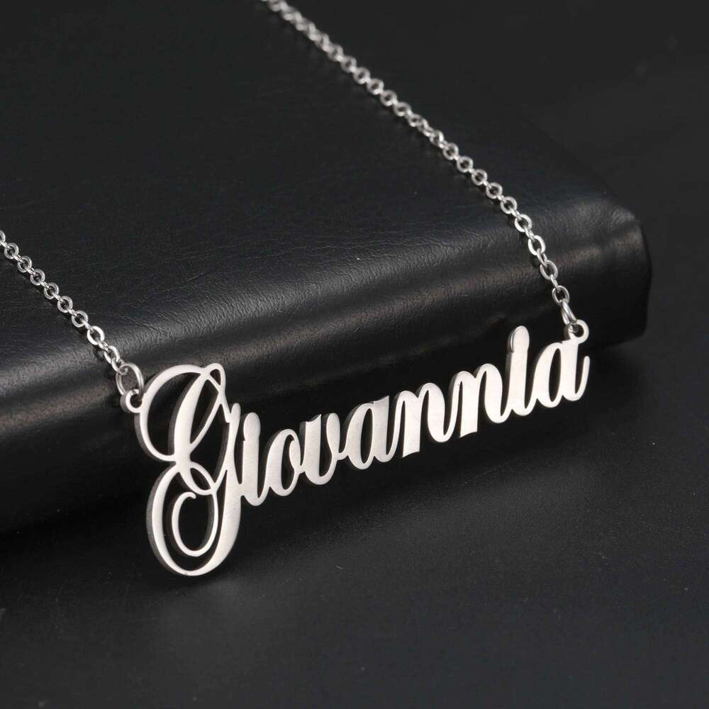 Sipuris Custom Name Personality Crown Stainless Necklace For Women Man Customized Jewelry Girlfriend Gift Steel H260312