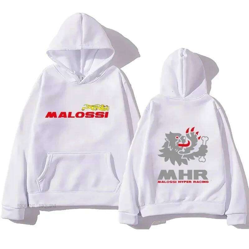 2025 Autumn/Winter Malossi Printed Hoodie and Women's Retro Street Wear Hip Hop Style Fashion Men's Casual Sweatshirt Z260314