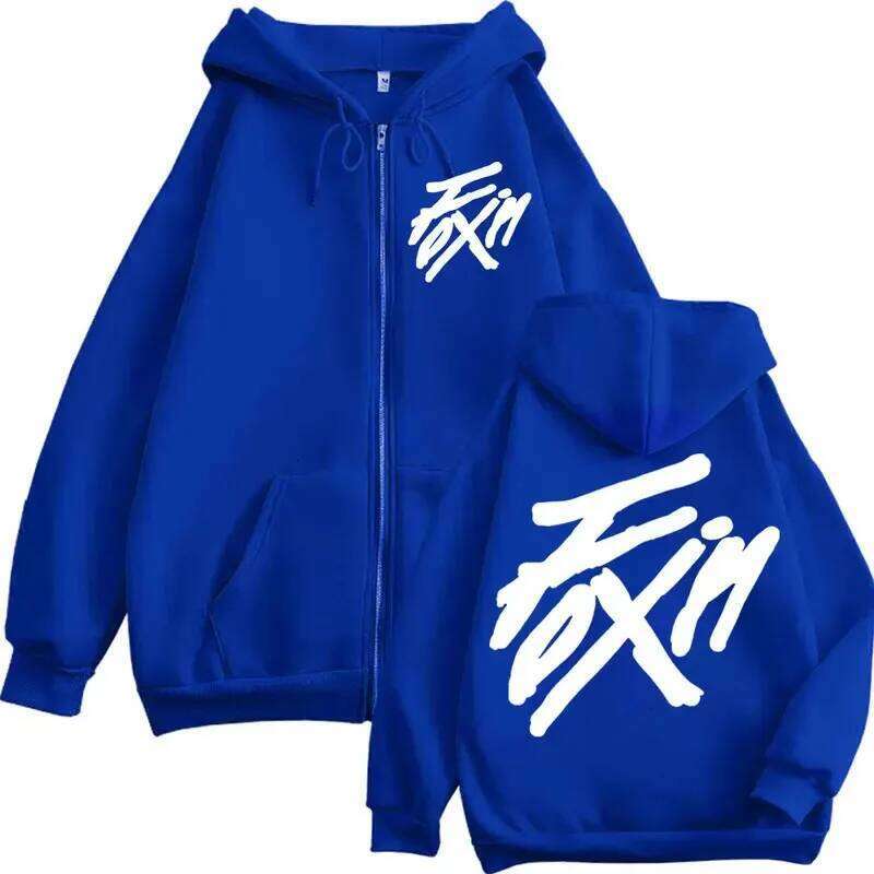 2025High-quality Fashion Trend Casual Personality Printed Zipper Hoodie Unisex Loose Comfortable Sports Sweatshirt Z260314
