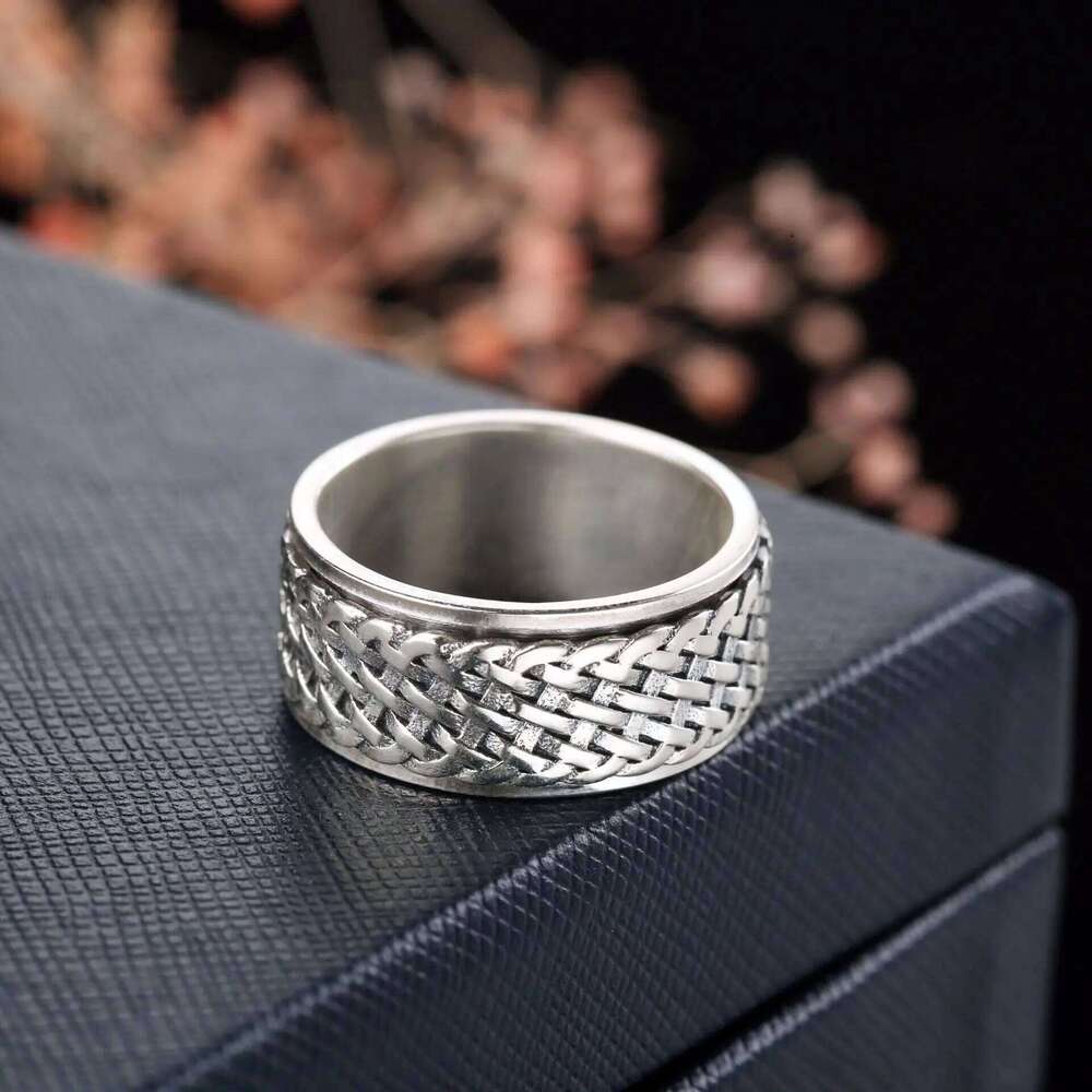 Handmade S925 Sterling Argent 925 Rings For Women Men Spinner Pure Ring Solid Silver Jewelry Birthday Gifts H260312