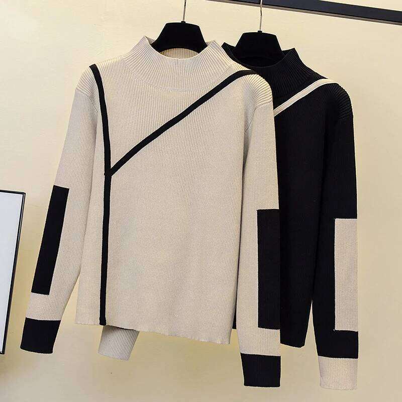 Turtleneck Winter Clothes 2025 Merino Kintting Cotton Cashmere Sweater Women Pullover Fall Female Pull Femme Z260313